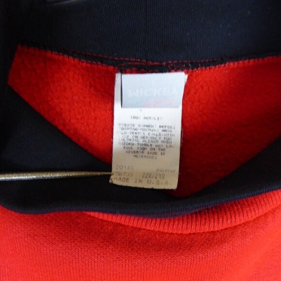 Vintage 80’s Mickey Mouse Unlimited Sweatshirt Women's 22W Double Collar Red USA - Picture 4 of 8